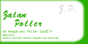 zalan poller business card